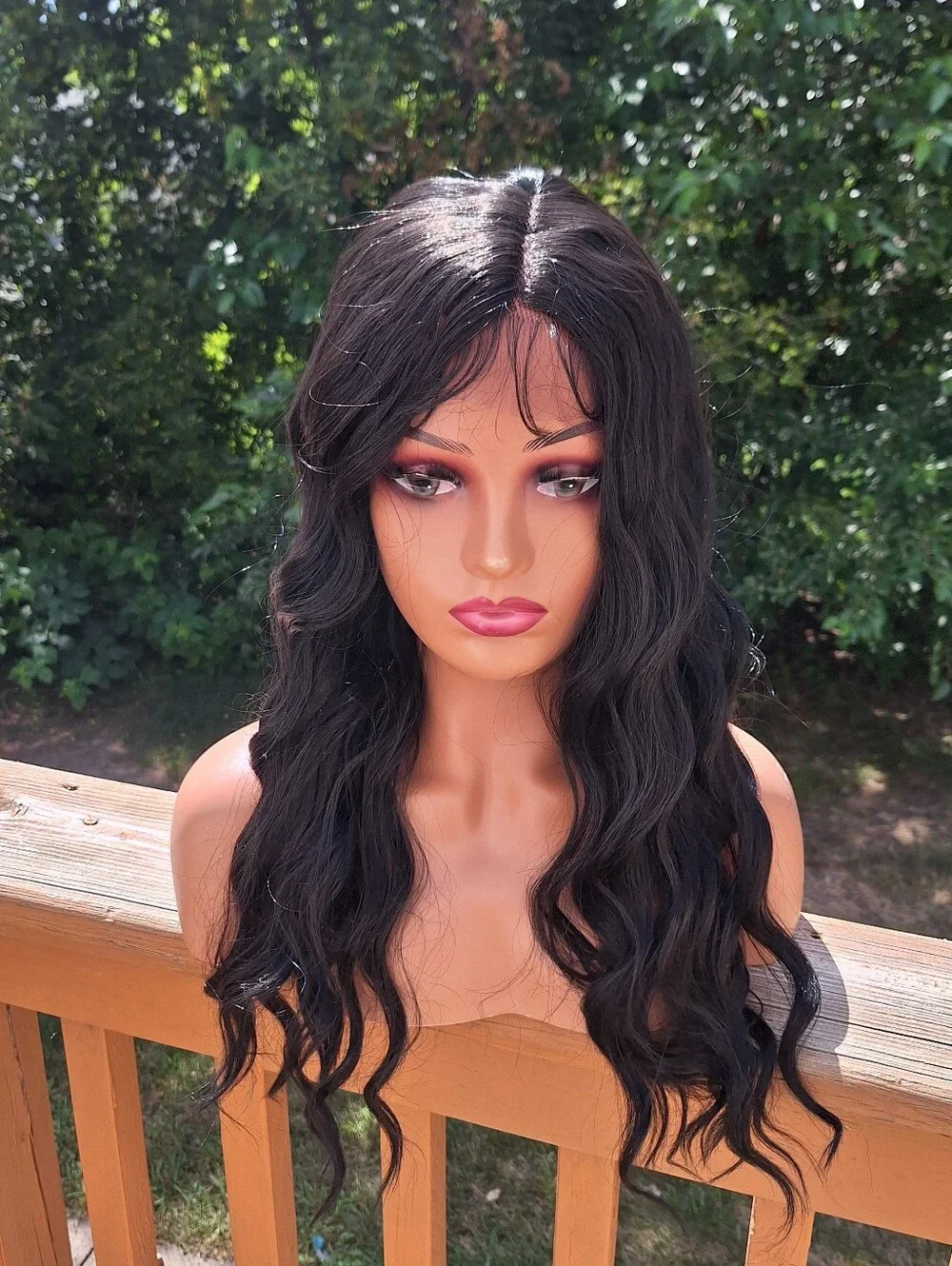 Black Wavy Lace Front Wig - Women Hair